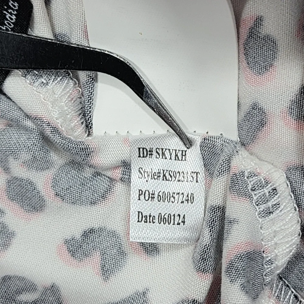 Kate‎ Spade Pants Womens M Black Pink Leopard Print Jersey Capri Pajama Lounge